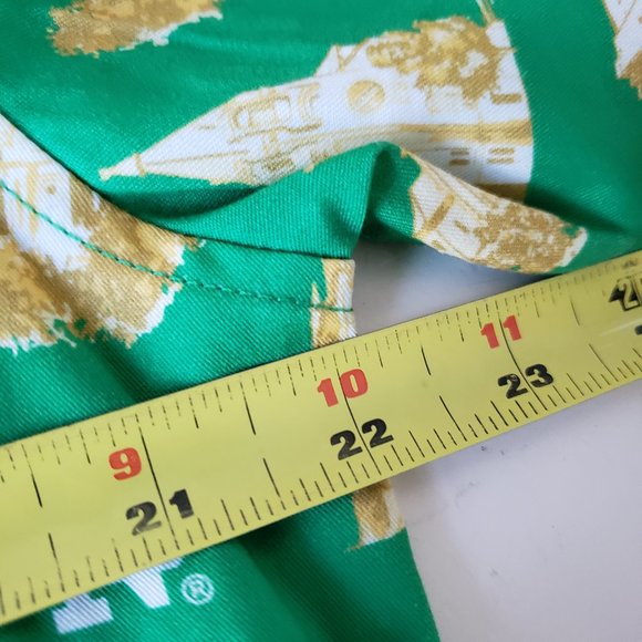 Notre Dame Fighting Irish Button Up Shirt Mens Medium Green Uscape USA NWT - Picture 12 of 13